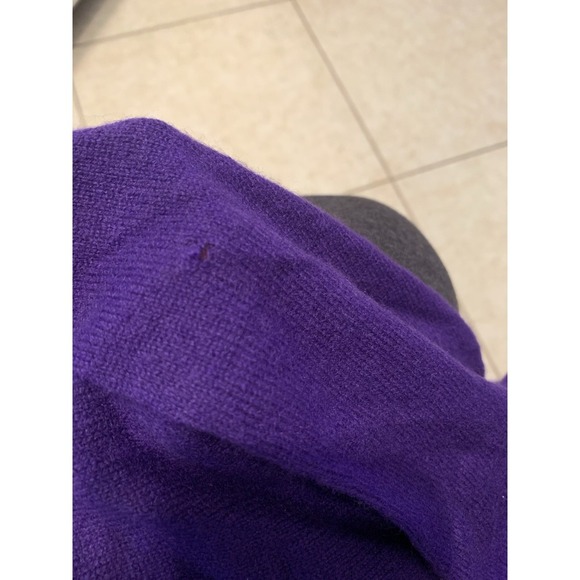 Worthington blouse, 100% cashmere, size L, purple, small detail in photos 0025 - Picture 3 of 4